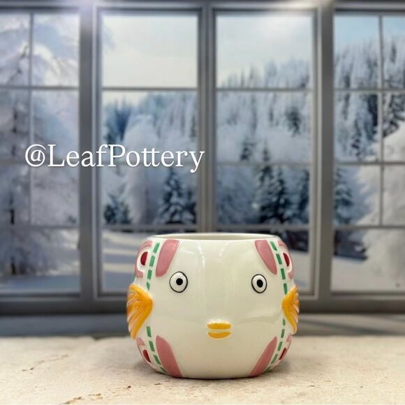 Colorful Fish Shaped Ceramic Mug 16oz Coffee Cup Whimsical Ocean-Inspired - Picture 4 of 10